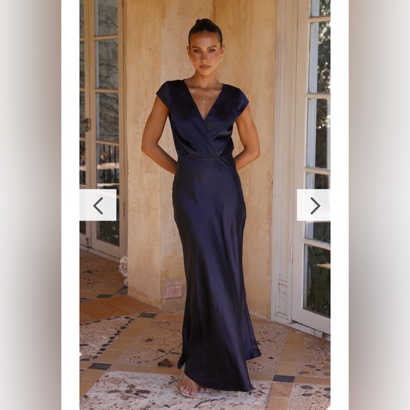 Billy J Selma Maxi Dress Navy - Picture 2 of 12